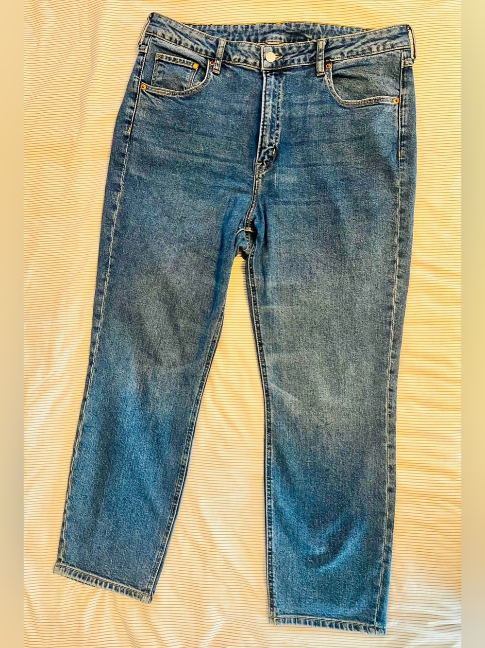 H&M vintage slim high-waist denim for women
